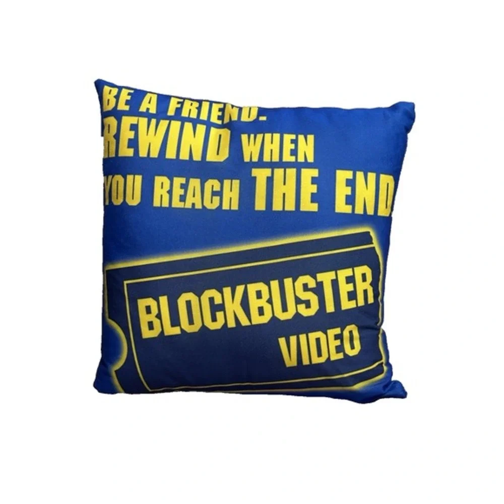 NEW novelty throw pillow 18x18 inches pillowcase & insert included movie night